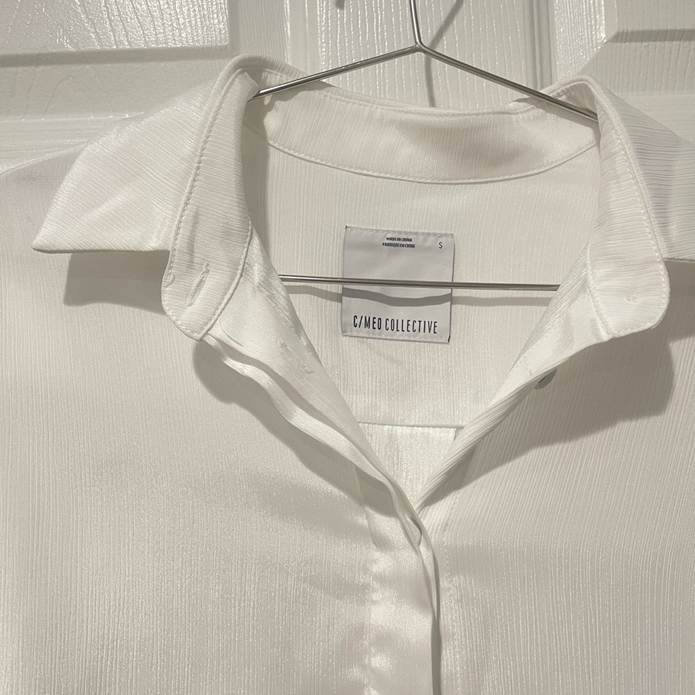 C/MEO Collective Cream Button Down Shirt - Picture 6 of 7